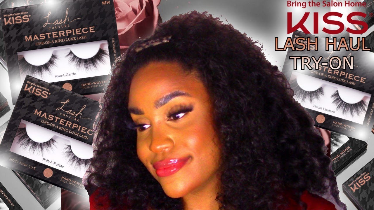 NEW! KISS LASH COUTURE MASTERPIECE LASHES l TRY-ON HAUL l NelleDoingThings!