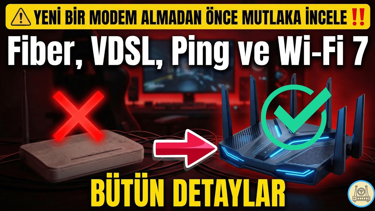 ADSL VDSL VE FİBER MODEM SE&Ccedil;İMİ VE TAVSİYELER / MODEM ALMADAN &Ouml;NCE MUTLAKA İNCELEYİN FİBER WİFİ7