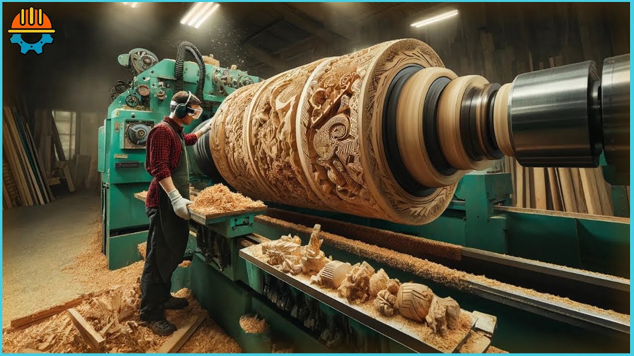 50 Moments Satisfying Wood Carving Machines, Wood CNC & Lathe Machines