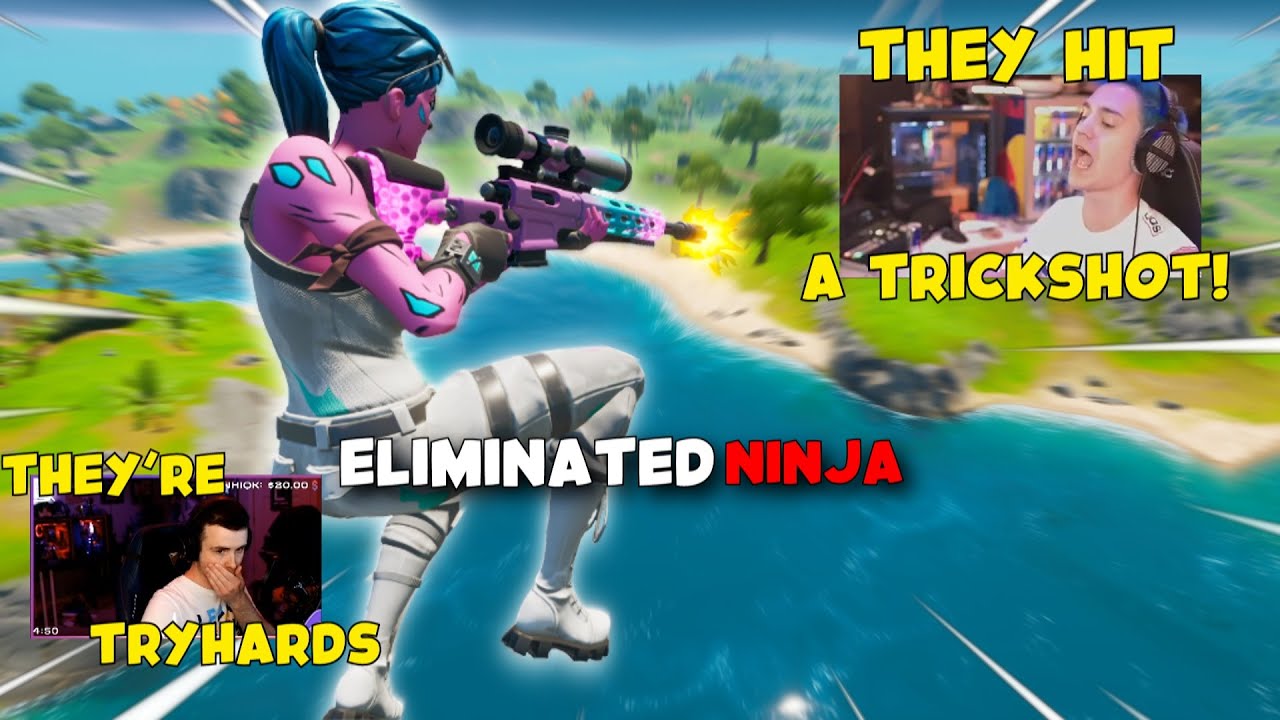 We killed NINJA'S SQUAD then hit a TRICKSHOT to WIN..!