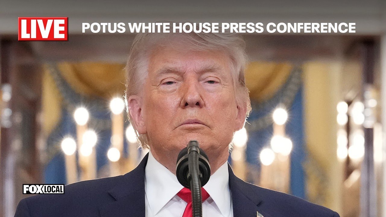 LIVE: President Donald Trump holds press conference at the White House