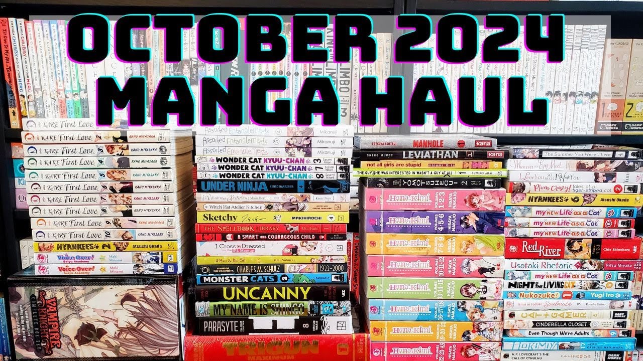 October 2024 Manga Haul including books by new publisher Kana!