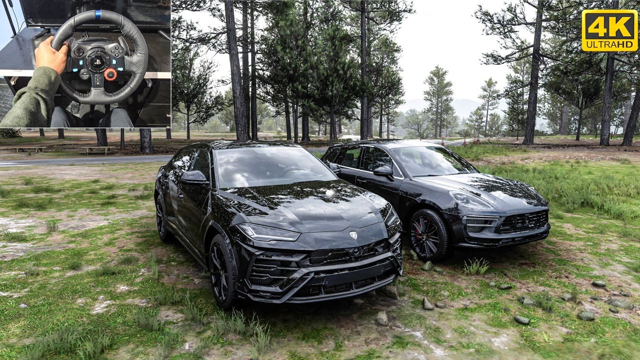 Lamborghini Urus & Porsche Macan Turbo | Forza Horizon 5 | Steering wheel