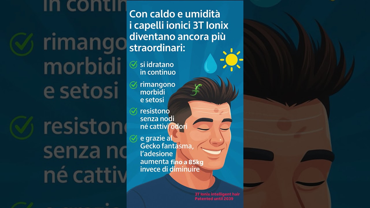 Alopecia universale: Con la tecnologia brevettata 3T IONIX, tutto cambia