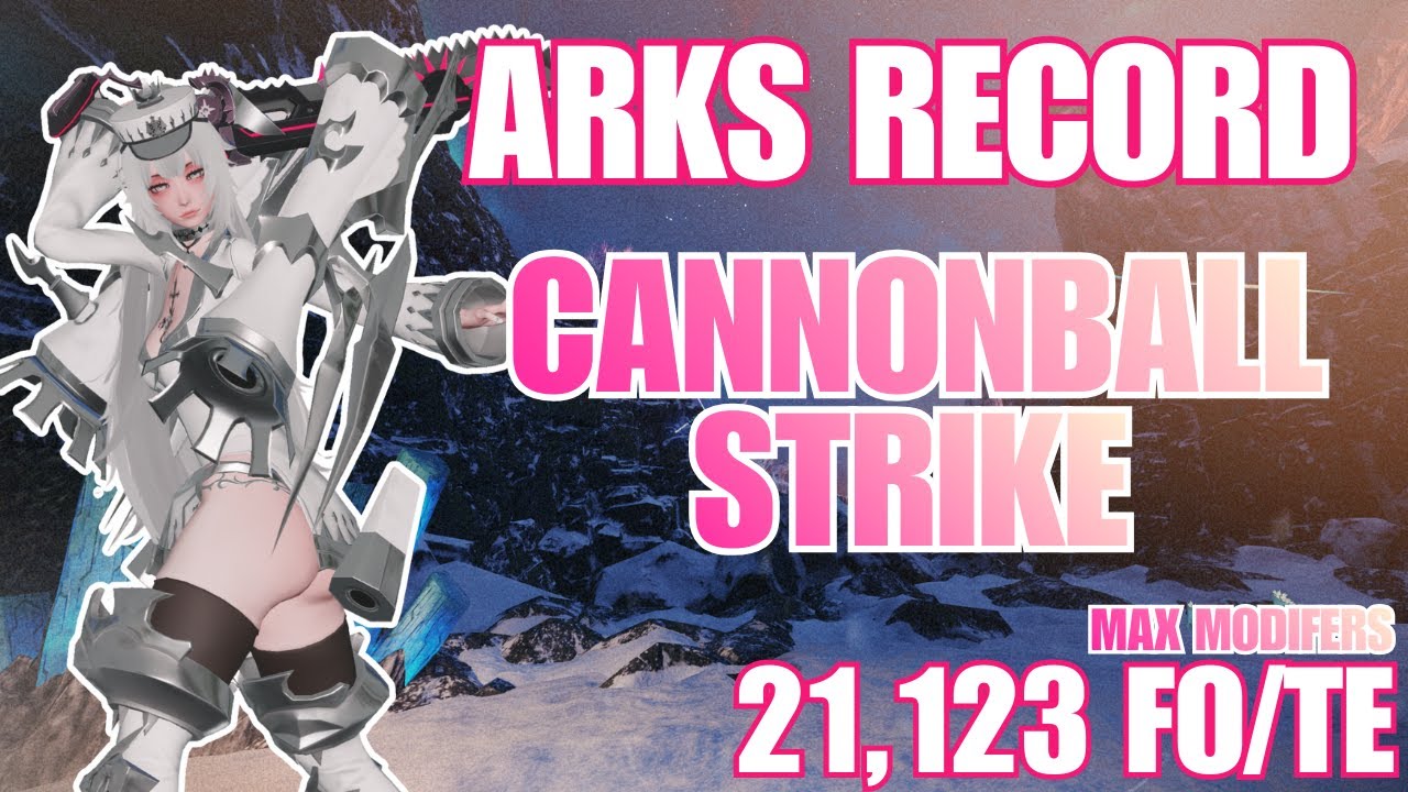 [PSO2:NGS] Arks Record Cannonball Strike - Fo/Te 21123 Score