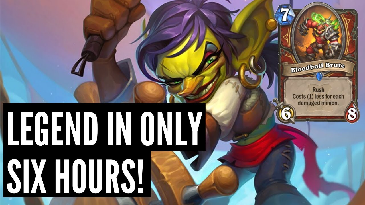 Enrage Warrior to LEGEND in 6 Hours! | Ashes of Outland | Hearthstone