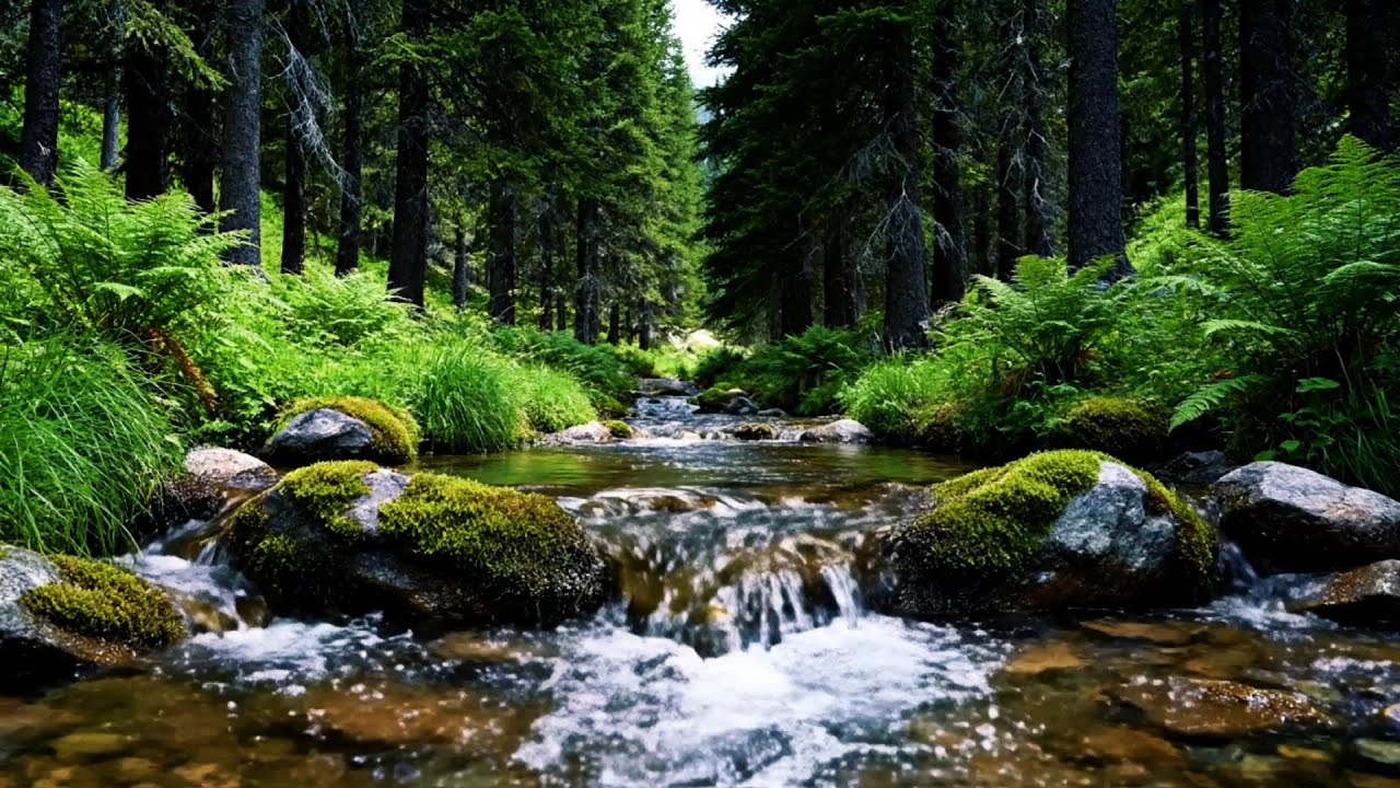 Deep Sleep River Sounds 🌙 Calm Your Mind, Fall Asleep Fast (No music)