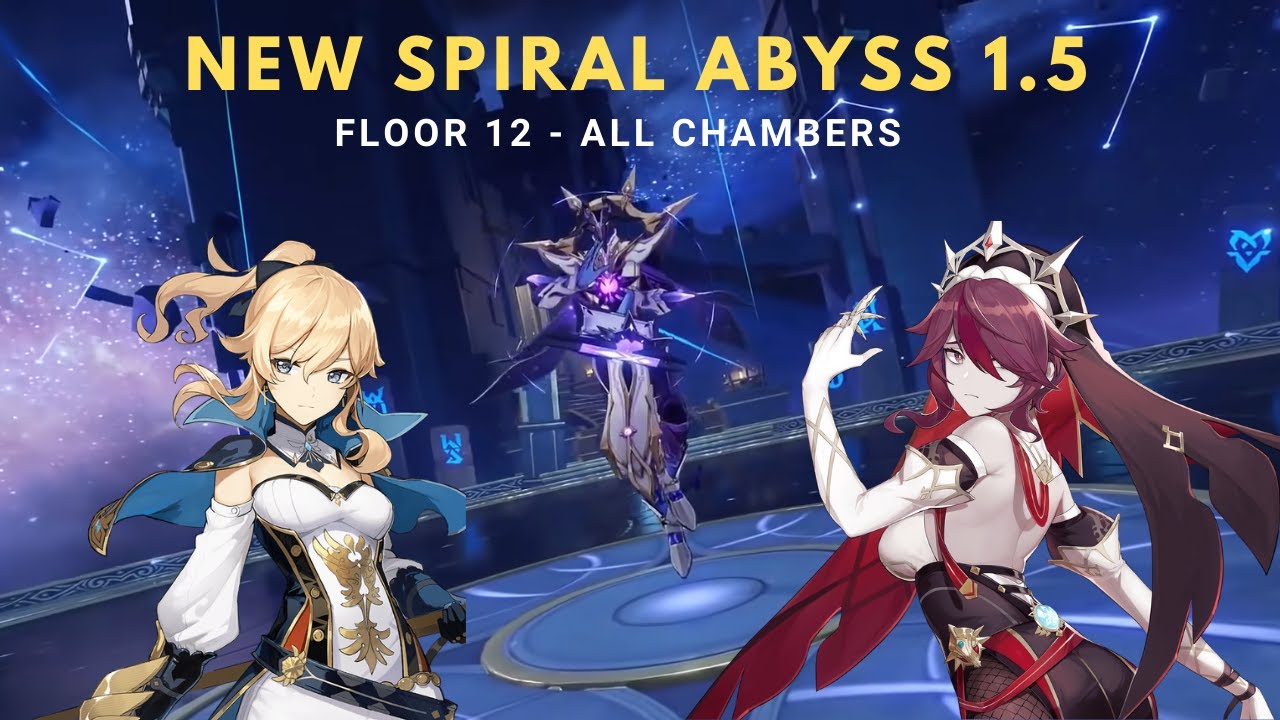 NEW Spiral Abyss Floor 12 - Jean & Rosaria - All Chambers (9 Stars)