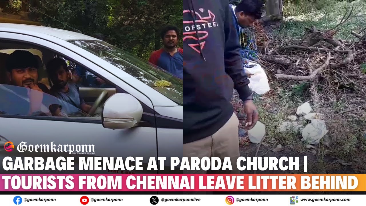 Garbage Menace at Paroda Church | Tourists from Chennai Leave Litter Behind