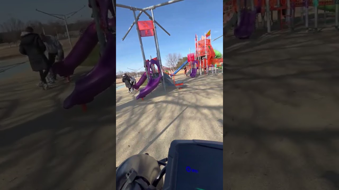 Ride at pole Green Park woods into streets