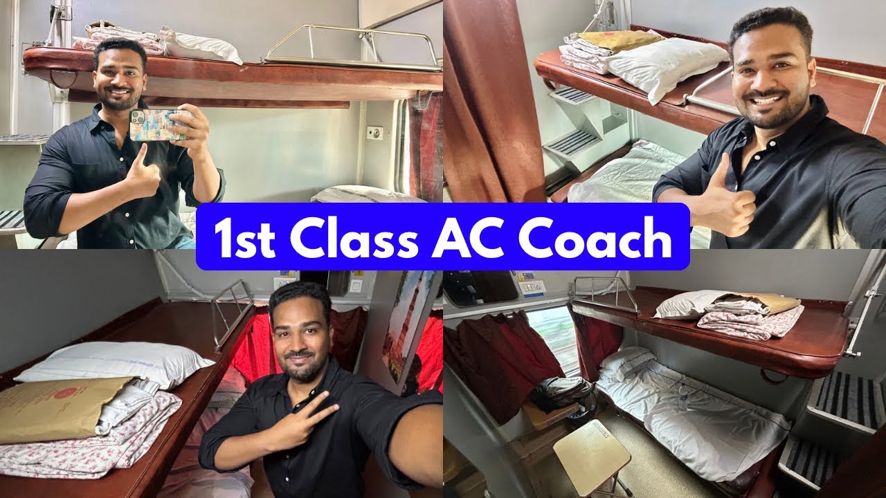 1st Class AC Coach Train Journey | First Class AC Coach Train | 1st AC Train Indian Railway 