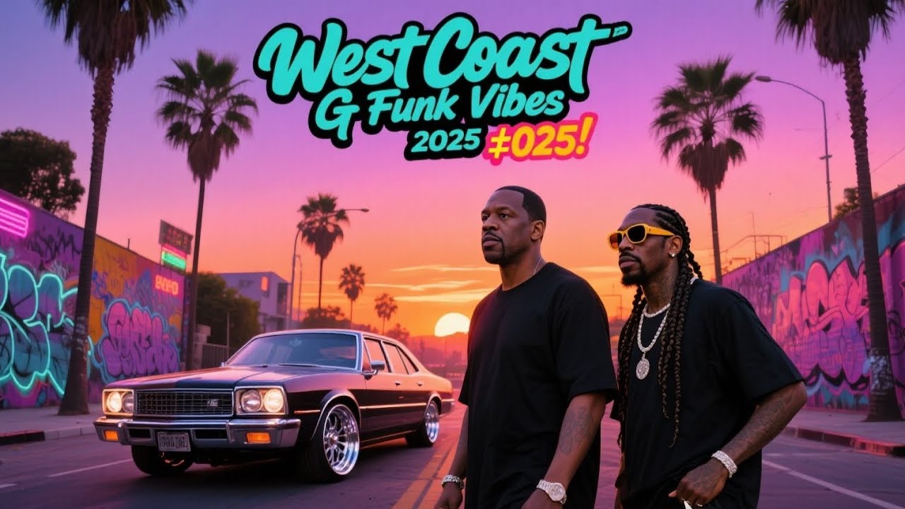 West Coast G Funk Vibes 2025 🔥 Sunset Cruisin&rsquo; in L A || Classic Cali Lowrider Beats