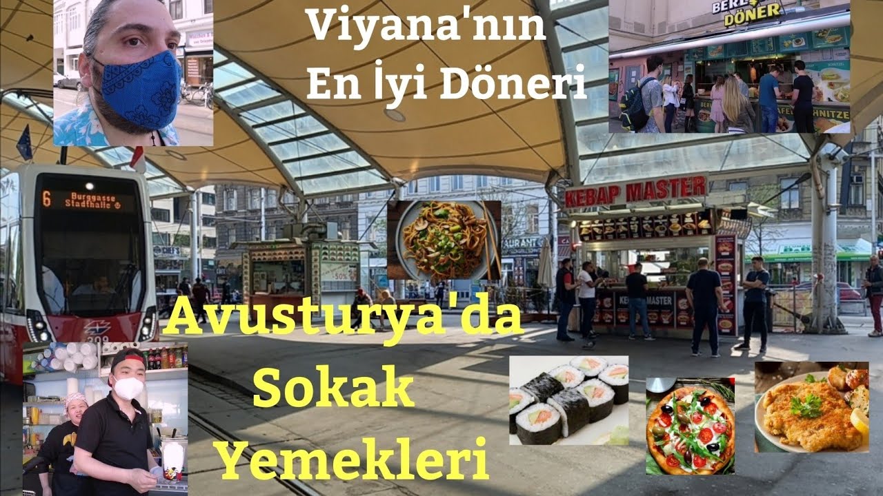 Avusturya Viyana'da Sokak Yemekleri | Dünya Mutfakları | Wien Vienna Streetfood | Dji Pocket 2