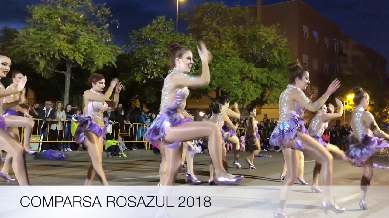 BAILE FINAL COMPARSA ROSAZUL CARNAVAL DE EL PALMAR