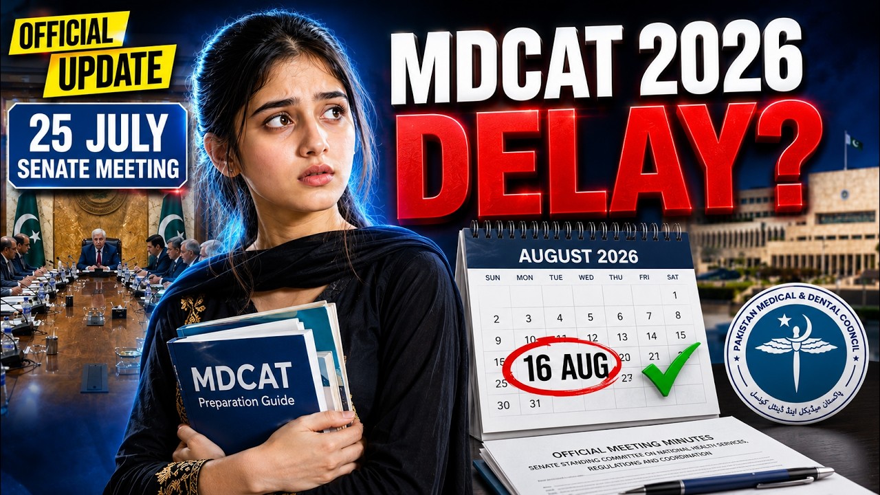 MDCAT 2026 Delay? | Official Senate Meeting Explained | 25 July Update