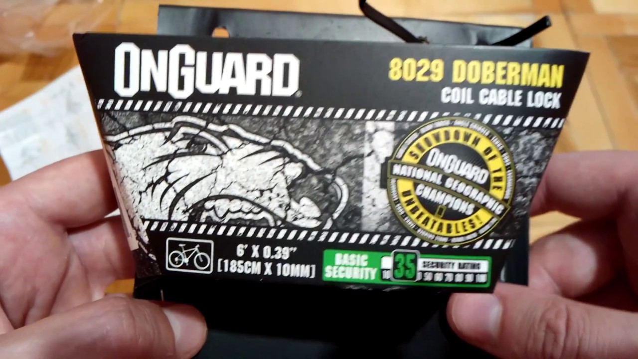 Велосипедный замок трос Onguard 8029 Doberman