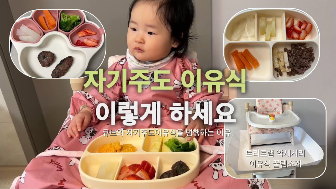 뇌발달을 도와주는 자기주도 이유식 같이 준비해요 |  레시피 🥘 | 이유식 꿀템 준비물 소개🤗  | 아기먹방 풀영상 있어요😋 #자기주도이유식 #이유식준비물 #뇌발달이유식