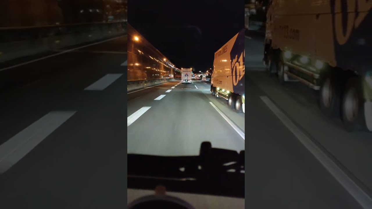 トラックの心地よい走行音と流れる風景。32歳女子ドライバーの走行動画