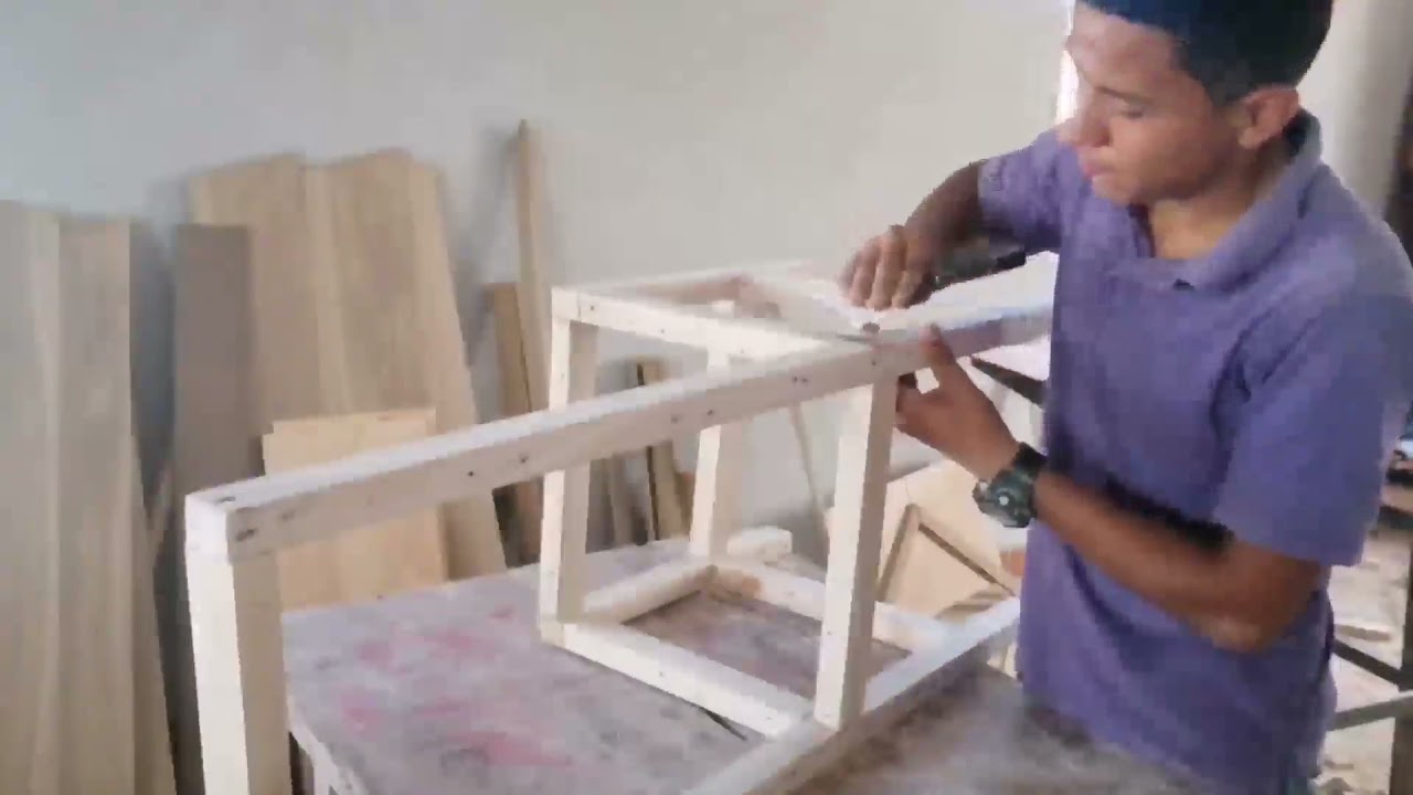 como hacer sillas de madera reciclada 🪑🔨 ( madera de pallets)