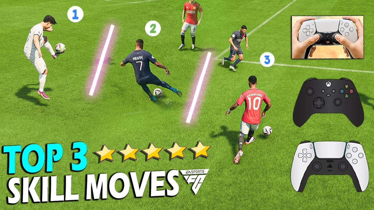 [TOP 3] 5 STAR SKILL MOVES IN EA FC 24 - META SKILL MOVES TUTORIAL