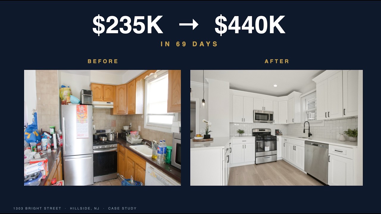 How I Bought a House for $235,000 and Sold It for $440,000 in 69 Days | NJ Real Estate Case Study