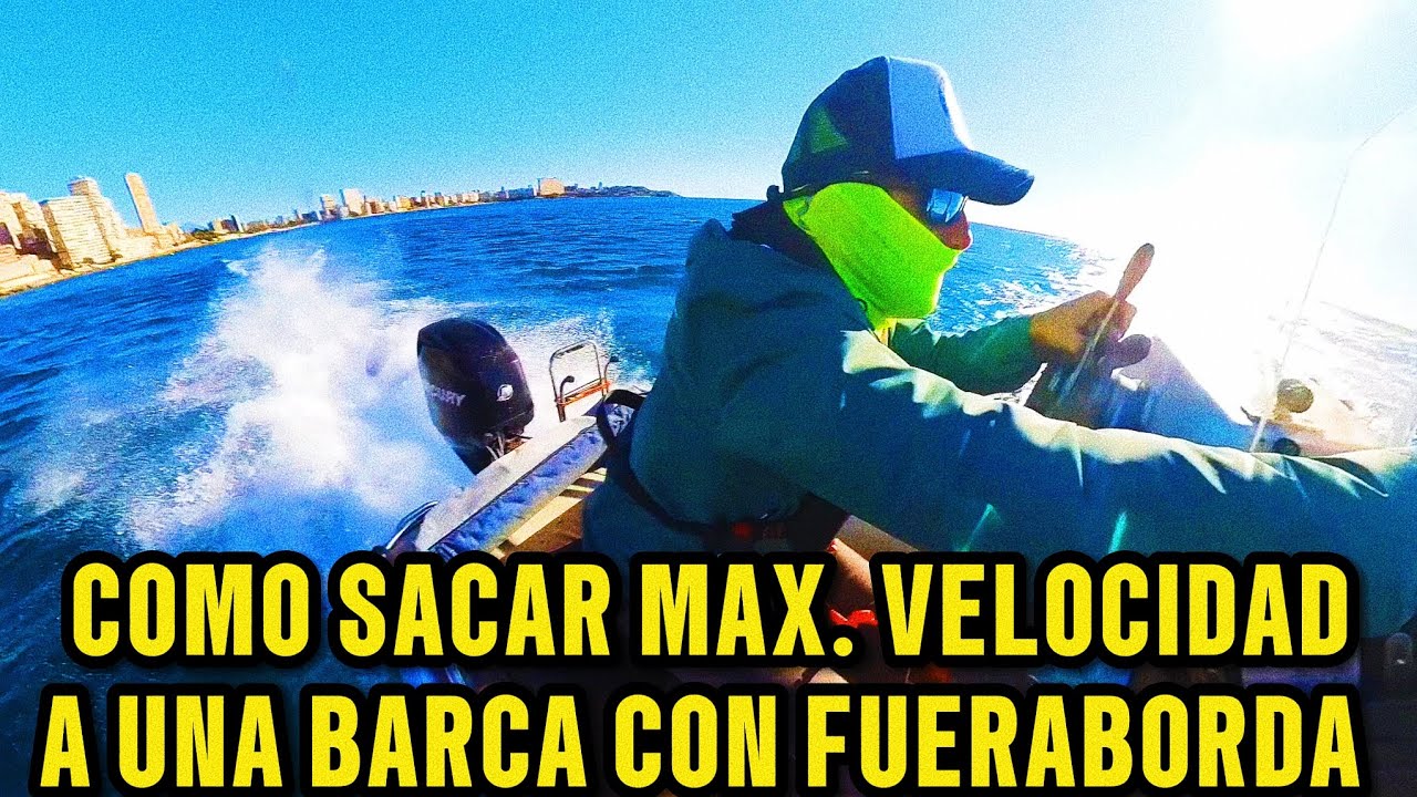 COMO PONER A MAX.VELOCIDAD UNA BARCA CON FUERABORDA usando el power trim. #barcos #navegar #boating