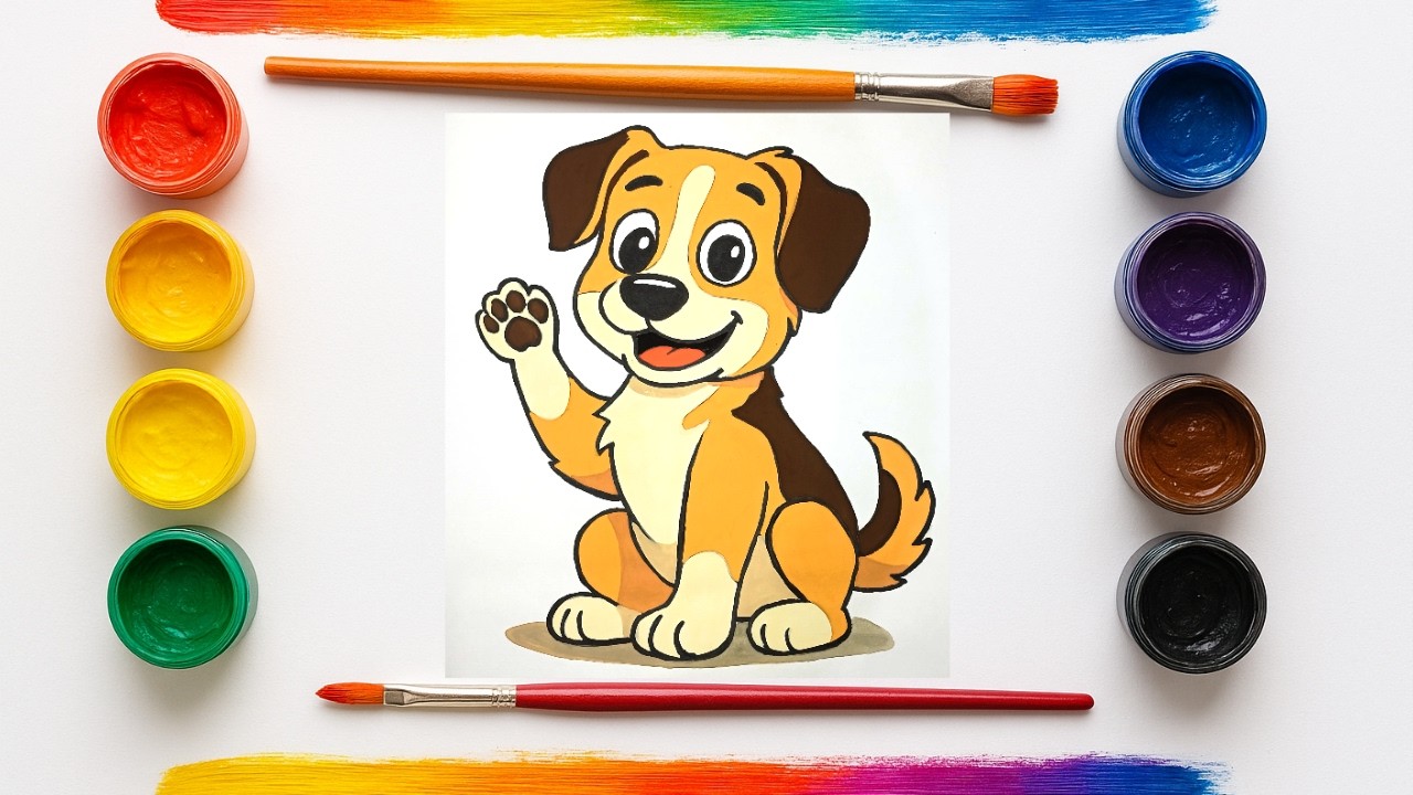 How to draw a cute Puppy