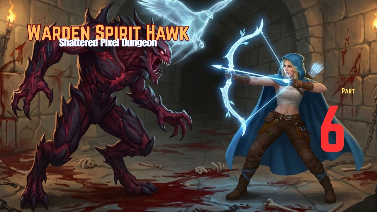 Shattered Pixel Dungeon Warden Spirit Hawk True Ending Gameplay SFX (Part 6)