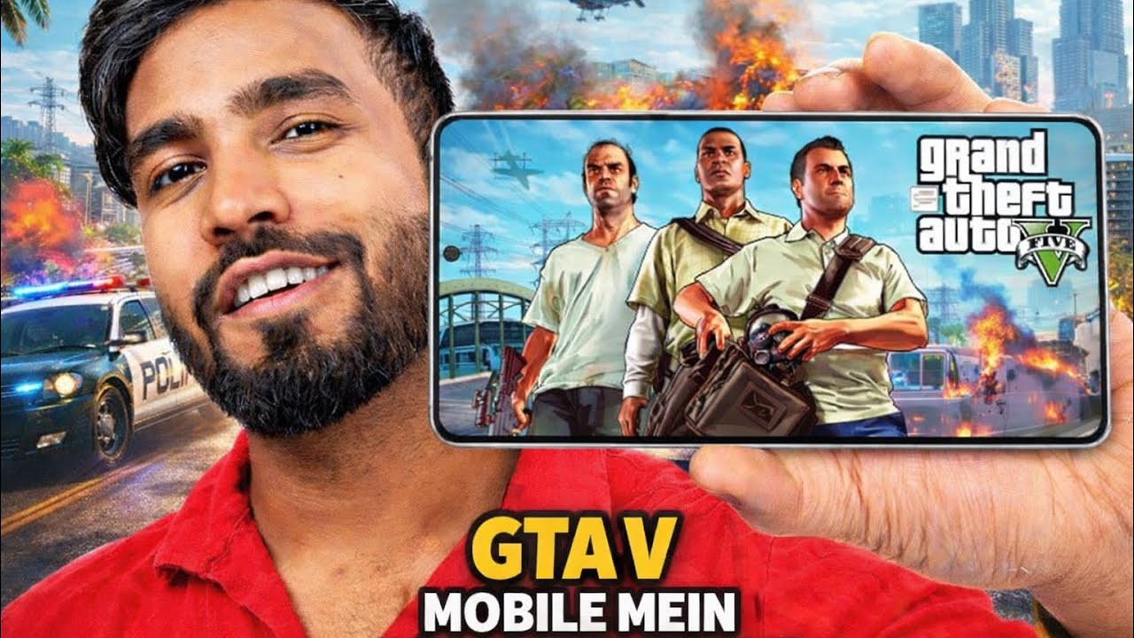 How to play real GTA V in a mobile || @TechnoGamerzOfficial  