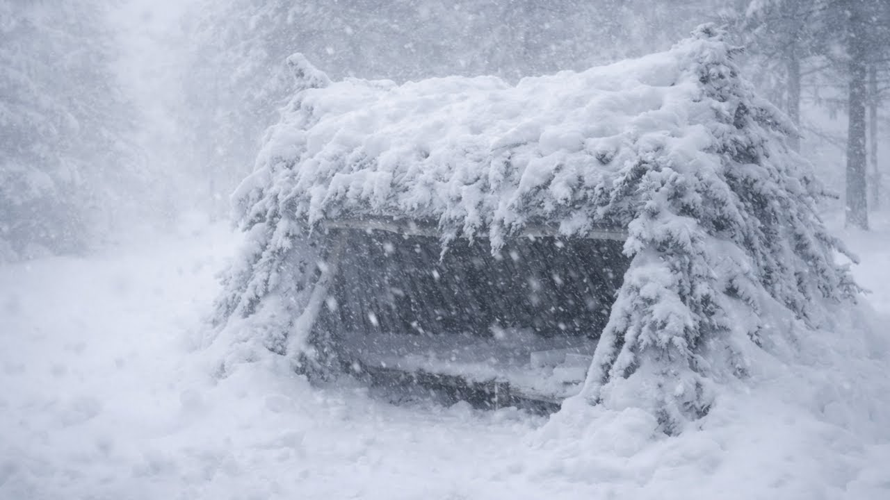 Survived 24 Hours Off Grid in Extreme Winter | Life Off The Grid