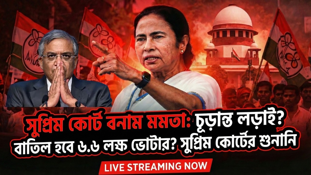 সুপ্রিম কোর্ট বনাম মমতা: মেগা ফাইট! | ৬.৬ লক্ষ ভোটার কি বাতিল হবে? সুপ্রিম কোর্টের শুনানি