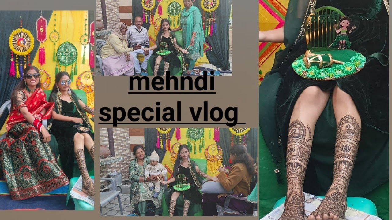 mehndi vala din❤️|| shaadi se phle ka jashan😍😍🤩 (37th vlog)