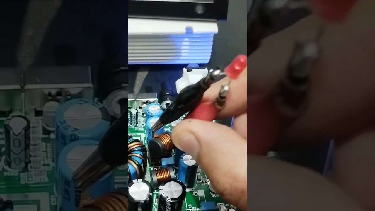 DICA: TESTE DE SA&Iacute;DA DE &Aacute;UDIO DE M&Oacute;DULO COM INDUTOR E LED #somautomotivo #eletronica #taramps