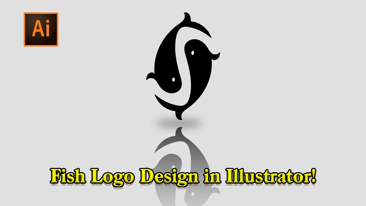 Unique Fish Logo Design Process in Adobe Illustrator | Creative Logo Tutorial