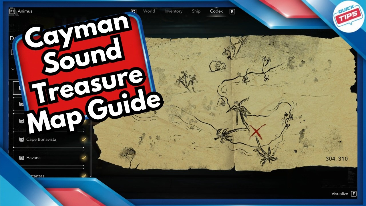 Cayman Sound Treasure Map Guide in Assassins Creed Black Flag