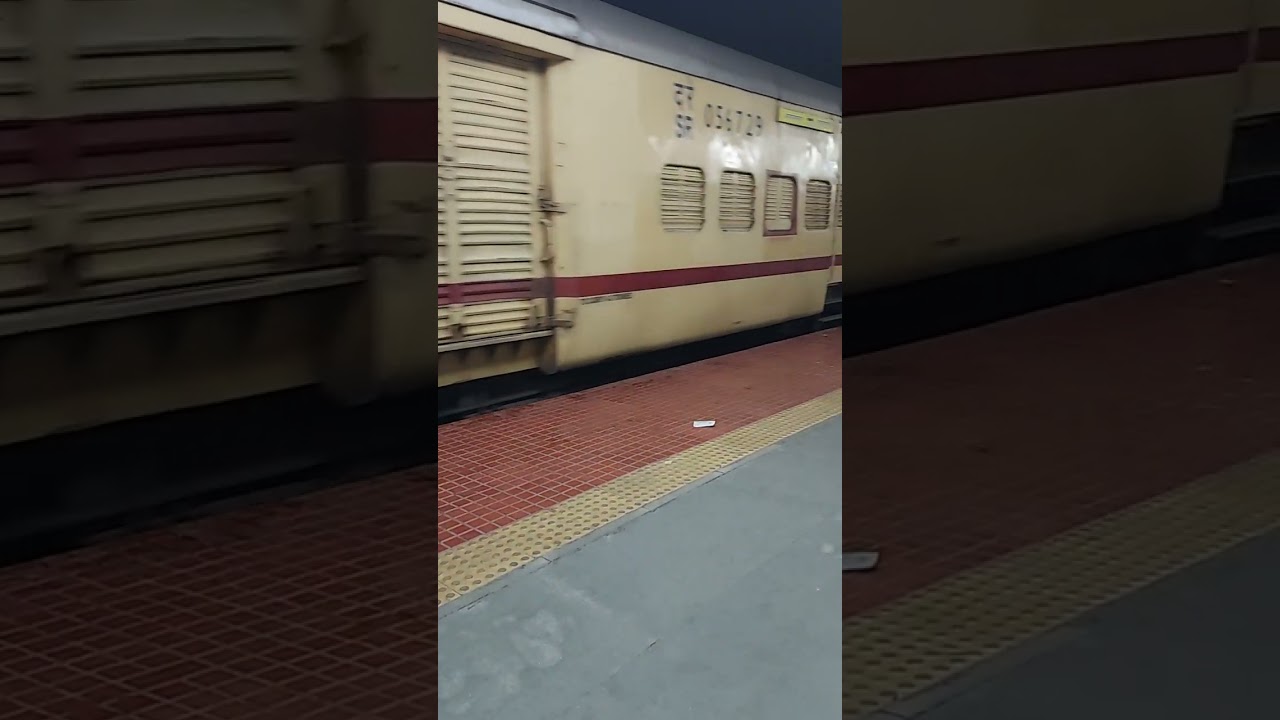 chemmozhi express arrives @ TPJ  junction