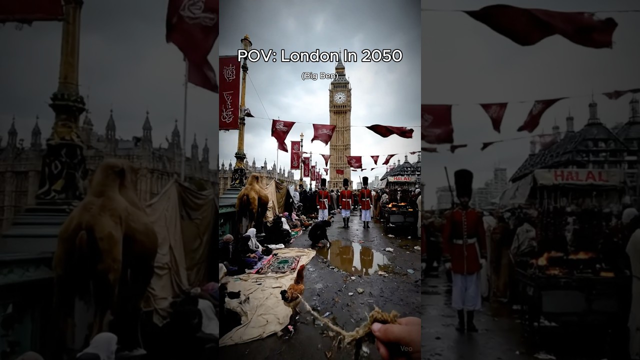 POV: You Are In London In 2050 #aivideo #london #bigben #england