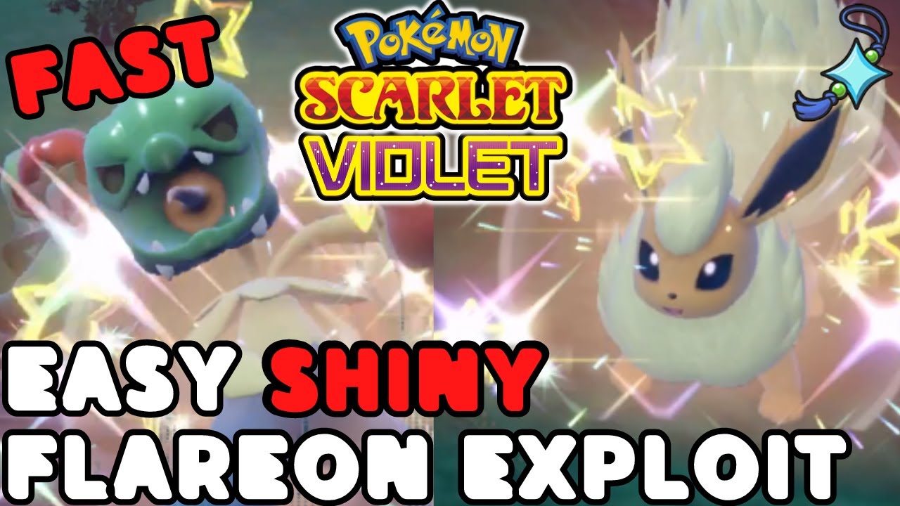 ЛЕГКИЙ ЭКСПЛУАТ SHINY FLAREON и SCOVILLAIN для покемонов Скарлет и Вайолет