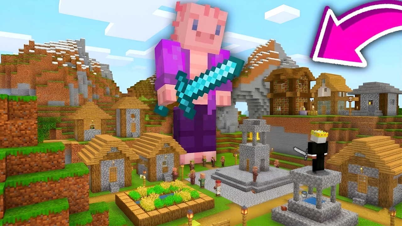 Minecraft Manhunt, ale můžu se ZVĚTŠOVAT a ZMENŠOVAT... @Oveskas
