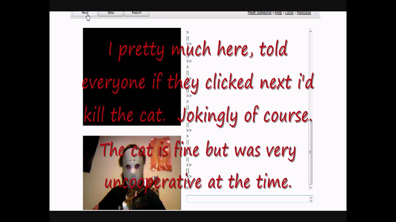 Mass Murderer on Chatroulette: Chatroulette troll