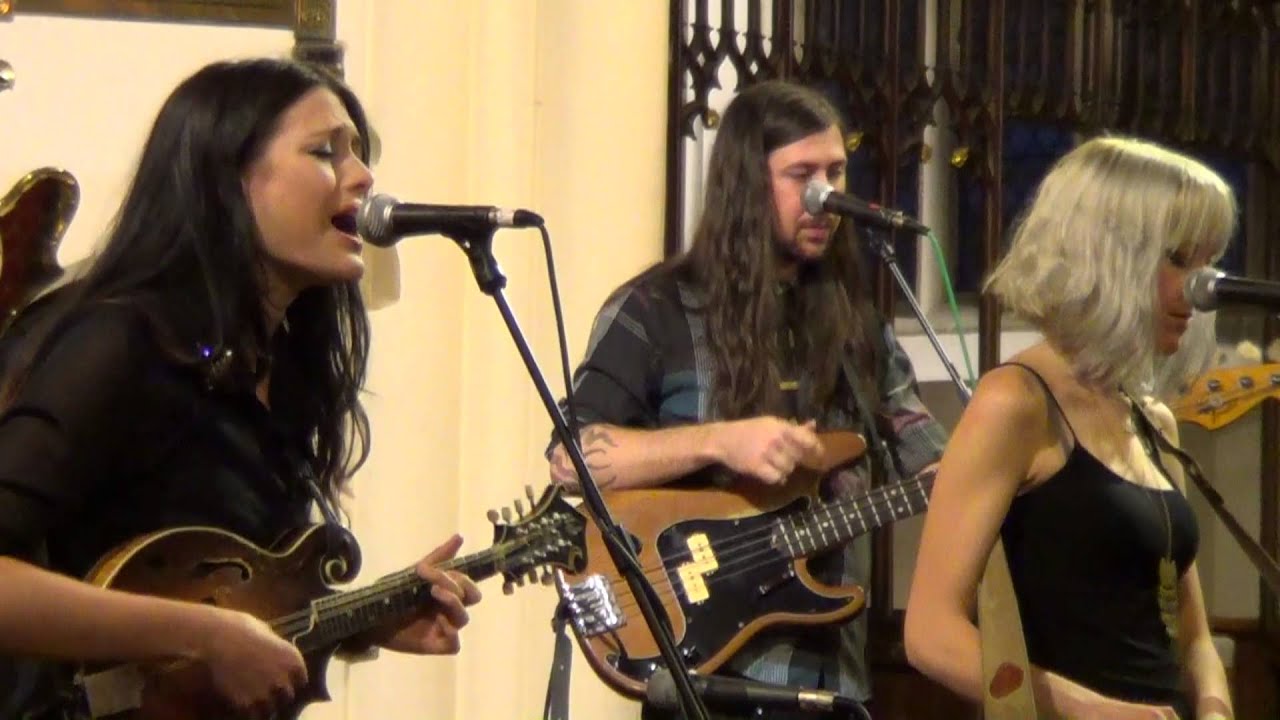 Larkin Poe perform Mad As A Hatter at Wigan Parish Church 7th August 2013