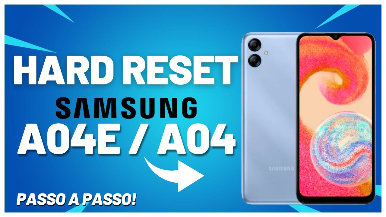COMO FORMATAR (HARD RESET) SAMSUNG GALAXY A04E / A04 MUITO FÁCIL!