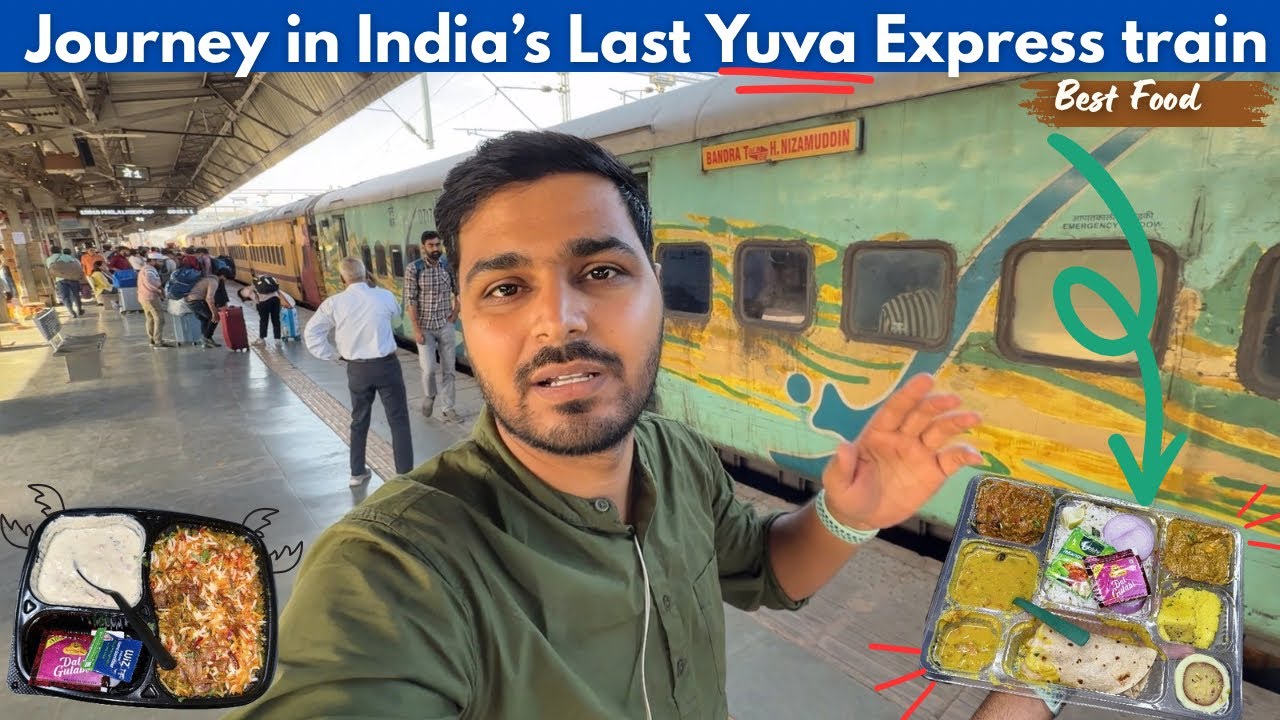 Mumbai to Delhi Yuva Express train Journey with Best online food by Railrestro 😜
