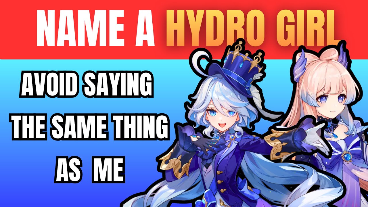 AVOID saying THE SAME THING as ME! [GENSHIN IMPACT GAME]