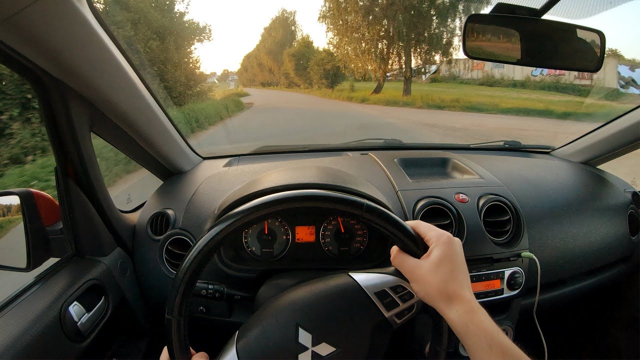 Mitsubishi Colt POV Drive - Onboard Cockpit View