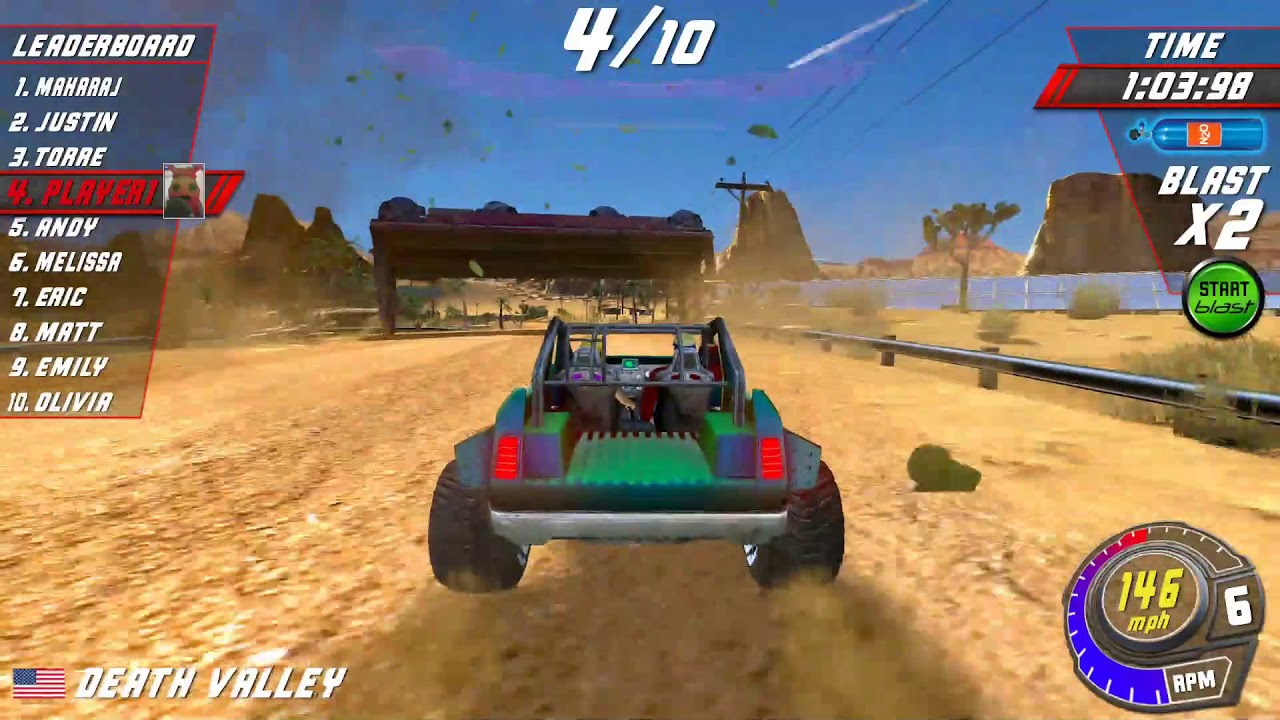 Cruis'n Blast by Raw Thrills - Death Valley [Direct capture]