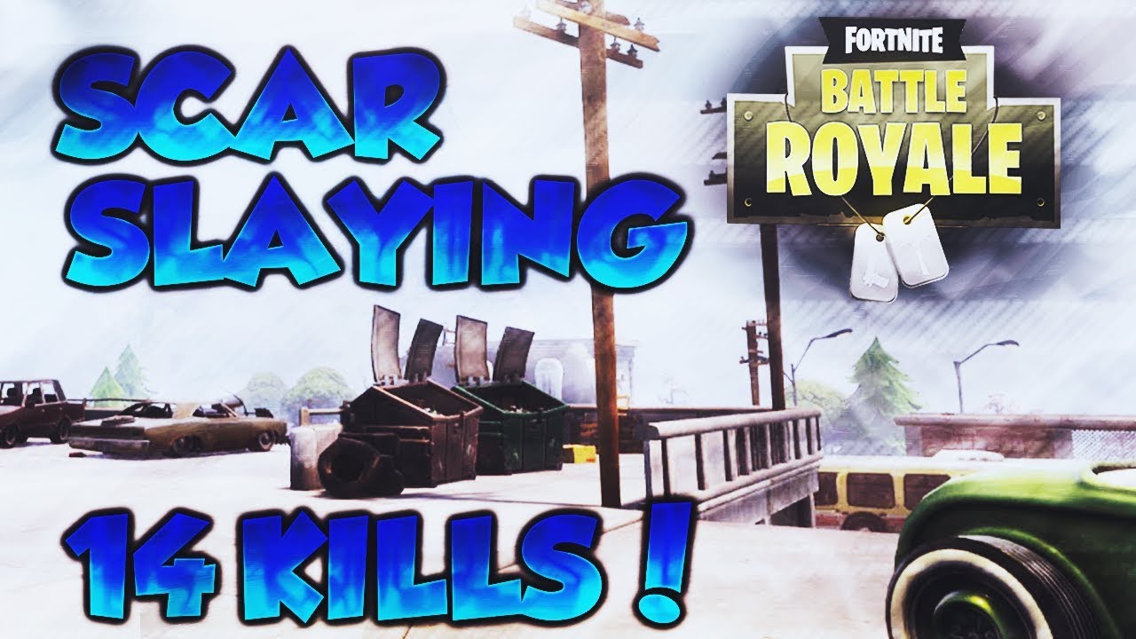 Fortnite: Battle Royale - SCAR SLAYING - 14 Kill Solo Gameplay!