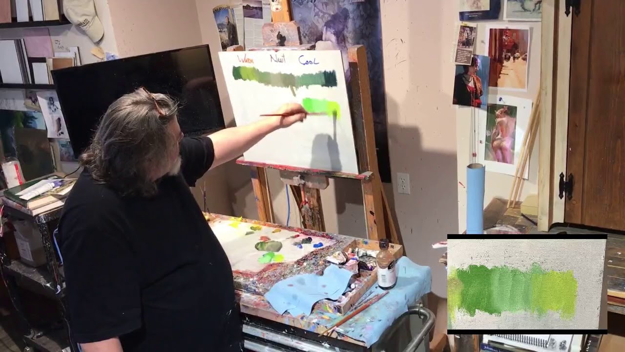 Painting With Doug Swinton - Mixing Green - www.swintonsart.com