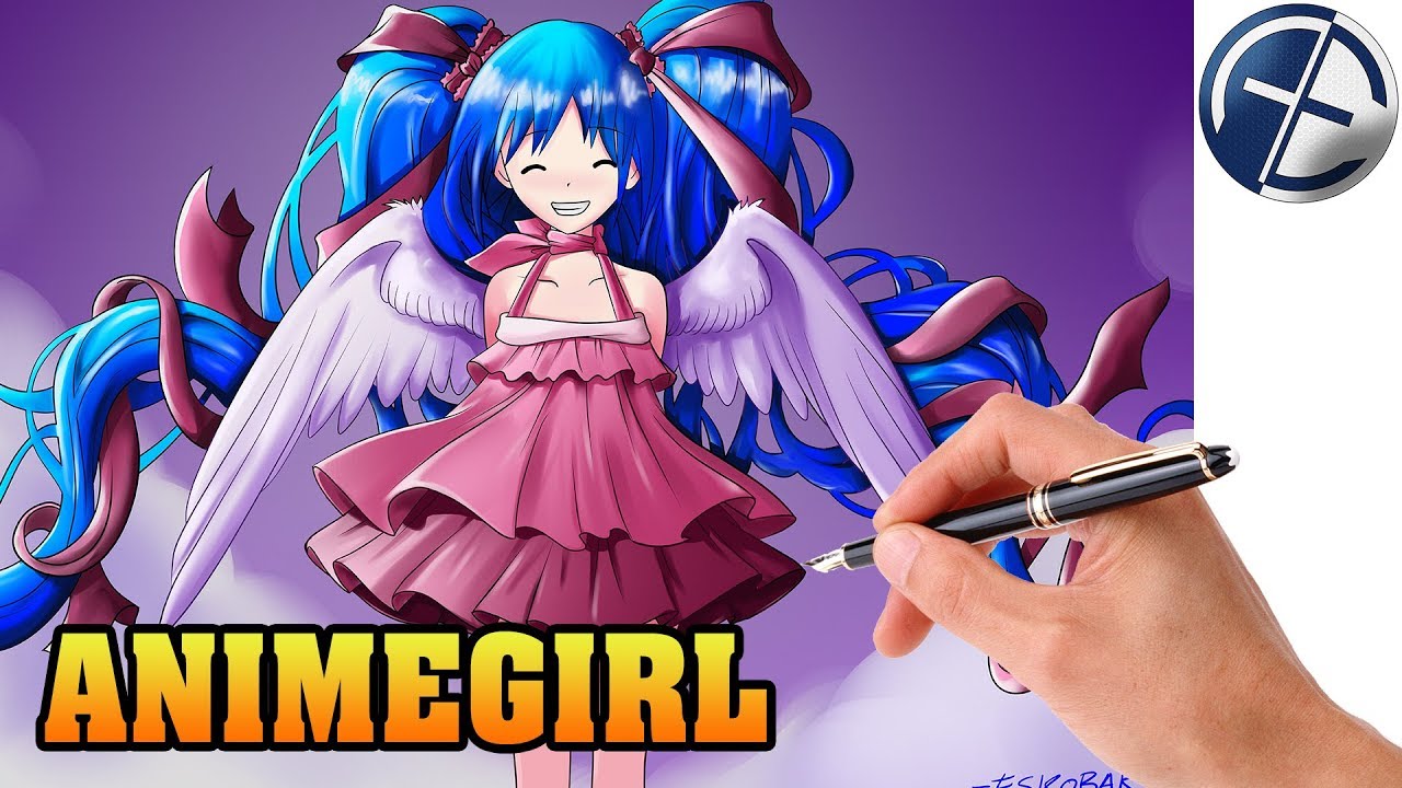Digitales Zeichnen - Anime Girl [Wacom Cintiq 13HD Tablet -Speed Painting]