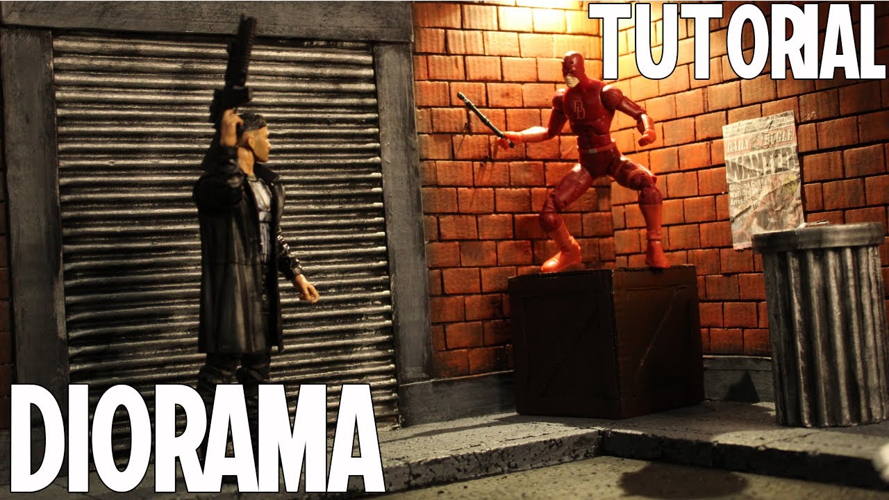 COMO HACER UN DIORAMA PARA MARVEL LEGENDS FACIL, RAPIDO Y BARATO | DIORAMA TUTORIAL | DIORAMARAMA